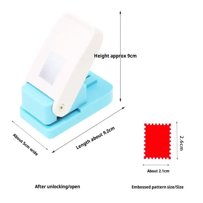 Rectangle Postage Stamp Shape Lever Action Craft Punch For Paper Crafting/Scrapbooking Multipurpose Materials Punch Tool