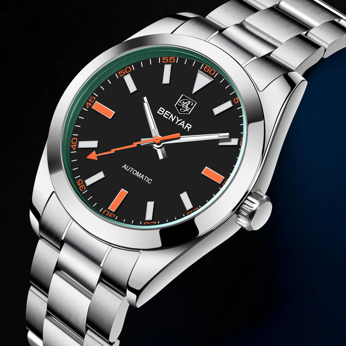 

2026 New BENYAR Men's Watches fashion Luxury Automatic Watch For Man Mechanical Wristwatch Waterproof Sports Luminous Men Gift
