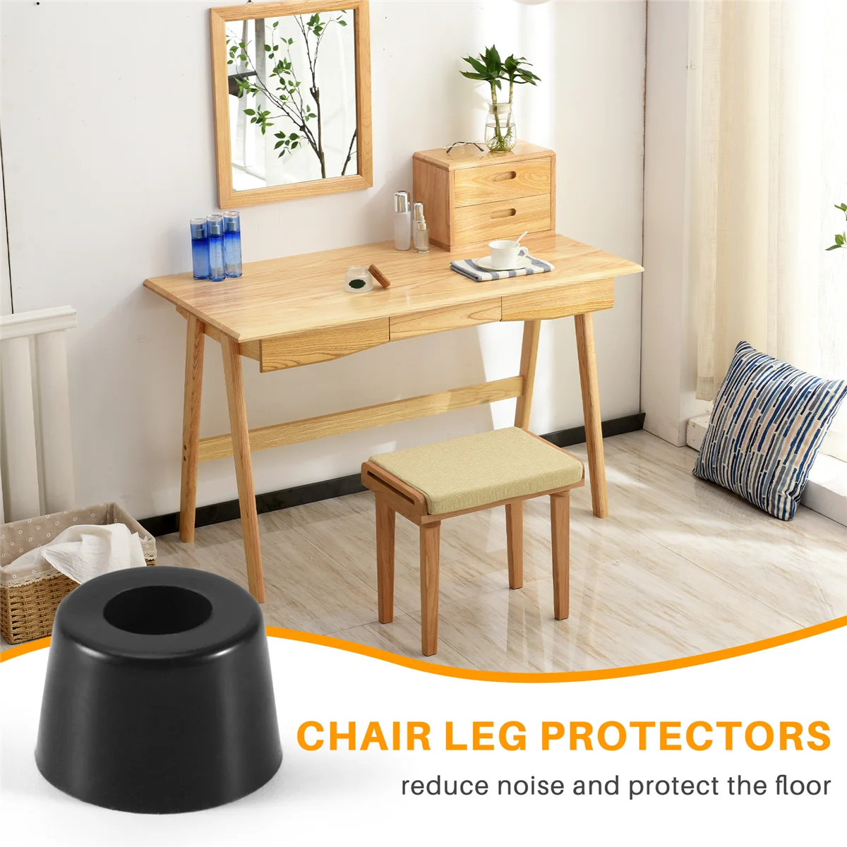 Rubber Anti Vibration Isolator Absorber Base Foot Pad 20Pcs Black