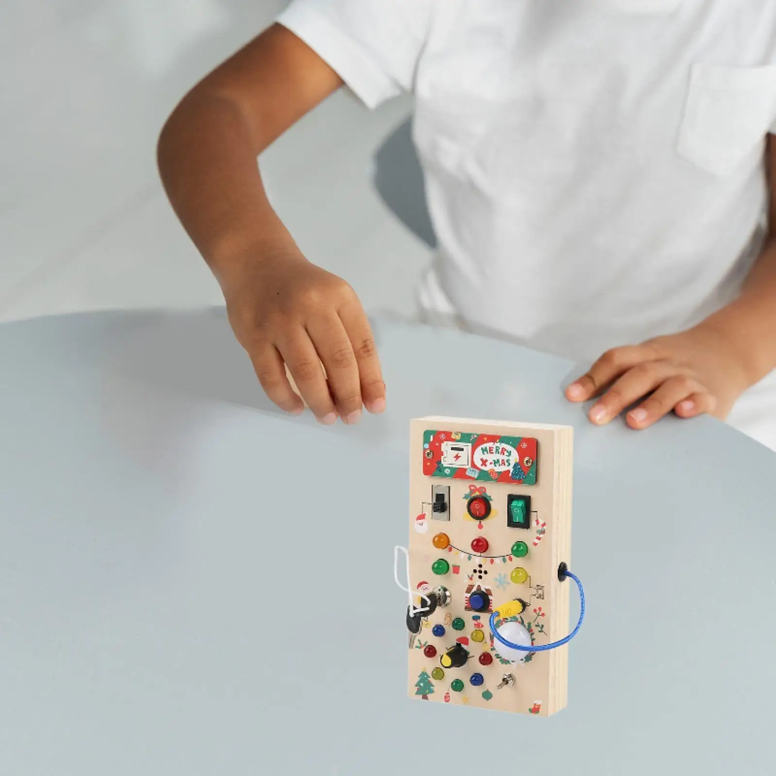 Planche occupée pour tout-petits, motricité de base, reconnaissance des couleurs, cadeau éducatif