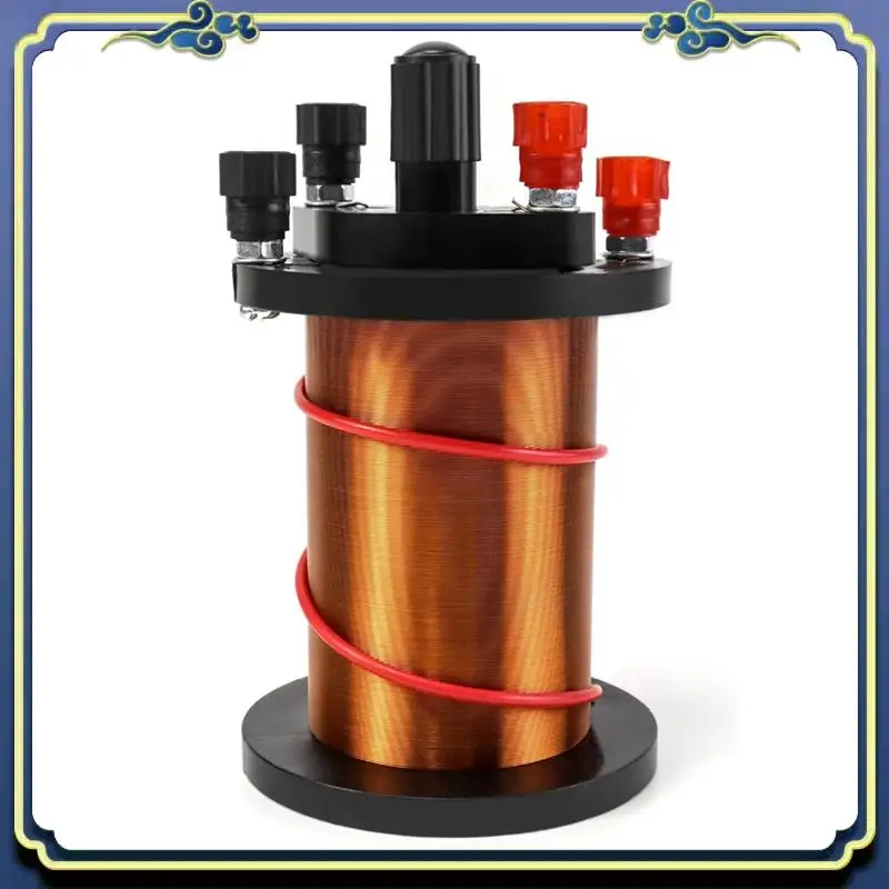 Portable 1 PCS Demonstration Induction Coil With Primary Coil, Copper Secondary Coil And Cylindrical Magnet For Physics Teaching