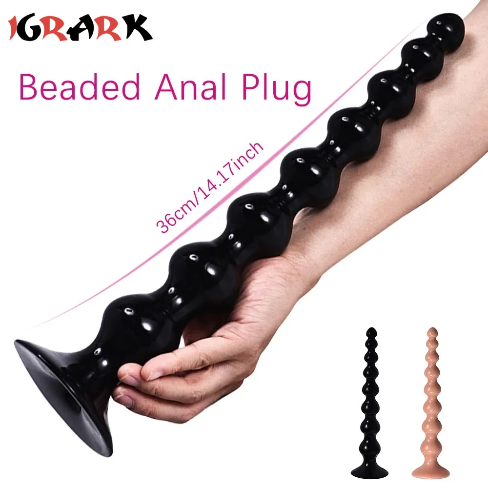 36CM Long Anal Plug Large Anal Beads Buttplug 18 Adult Sex Toys For Women Men Gay Anus Masturbator Vagina Expander Ass Dilatador