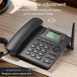 Fixed Wireless Landline Phone Desktop Telephone Support GSM 850/900/1800/1900MHZ Dual SIM Card 2G Cordless Phone with Antenna