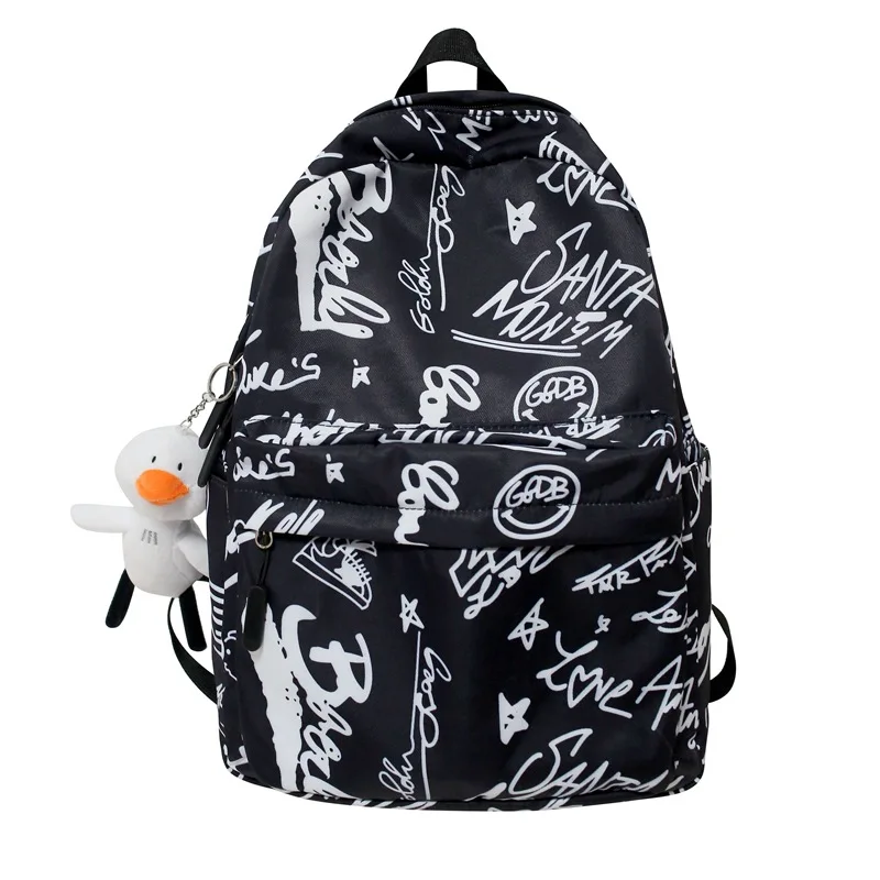 Large Capacity Backpacks Fashion Graffiti Printing Women\'s Backpack Casual College Student School Bags for Girl Teenage Mochila