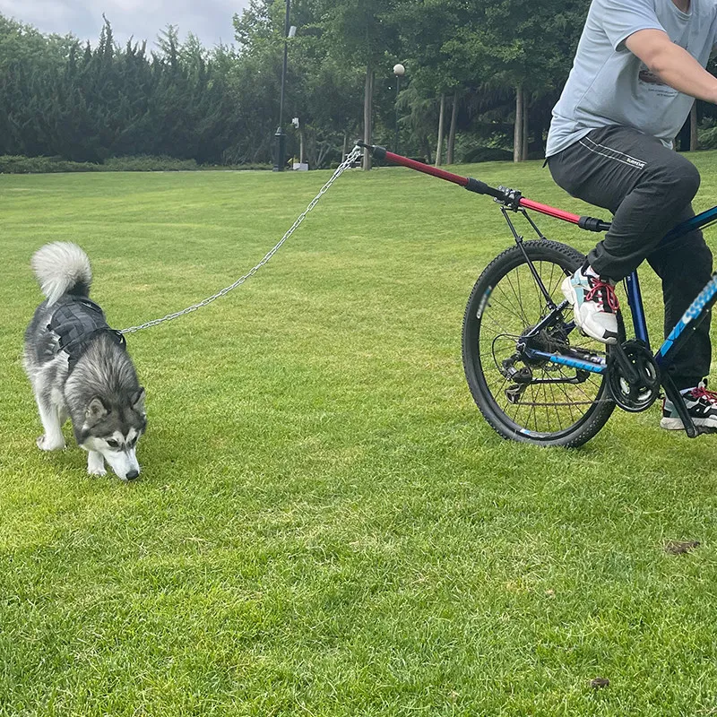 Bicycle Dog Leash Holder, Pet Traction Rope for Cycling, Dog Walking Bracket, Safe Dog Leash for Large Dogs