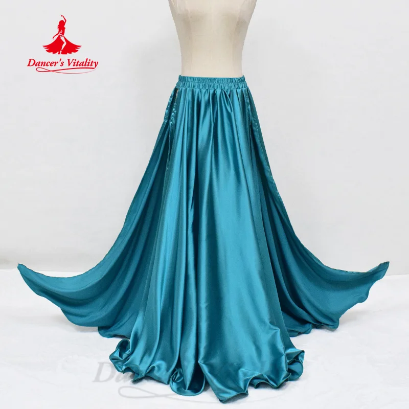 Belly Dancing Costume Women\'s Customized High End Satin Sexy Split Long Skirts Oriental Dance Professional Performance Clothing