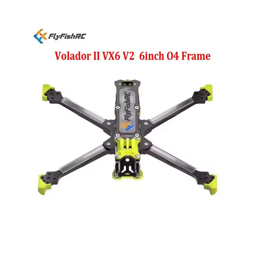 FyFlyFishRC Volador II VX6 V2 FPV T700 6inch Frame Kit Compatible with O4 Air Unit Pro for RC FPV Freestyle Racing Drone