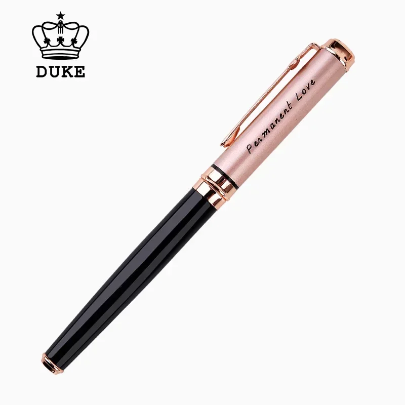 

Duke Pollock Series Luxury Pens 14K Gold F/M Nib Retractabl Mb School Supplies 2024 Fountain Pen with Serial Number Gift