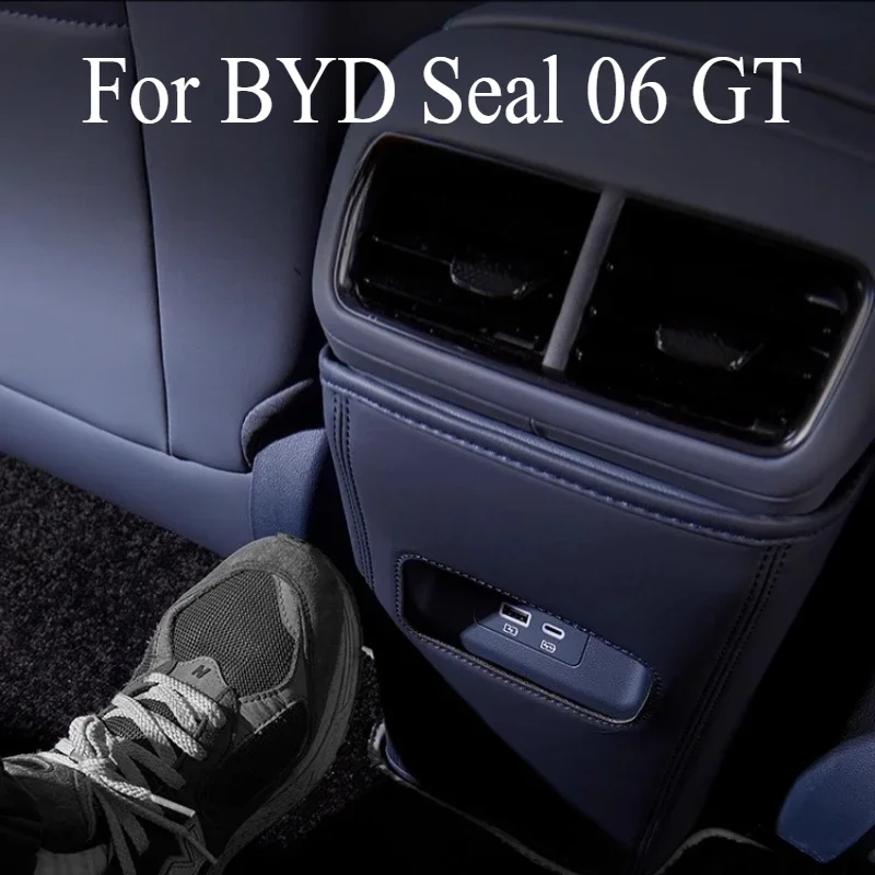 Trendy Rear Discharge Anti-Kick Pad for BYD Seal 06 GT - Armrest Box Rear Protective Pad & Car Mat Supply
