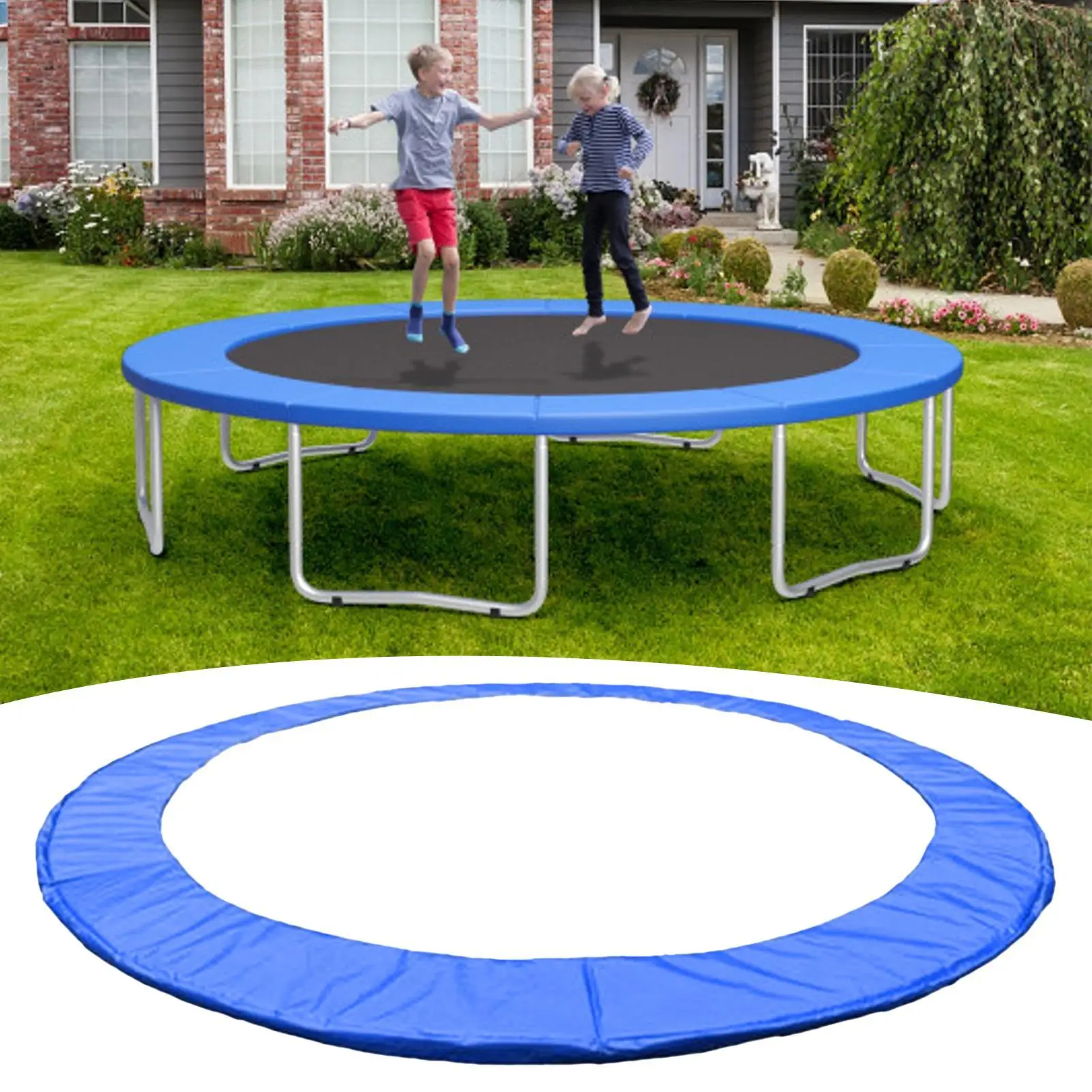 Trampoline Pads Safety UV-Resistant Quick Install Trampoline Protection Mat Cover for Home Indoor Outdoor Backyard Porch
