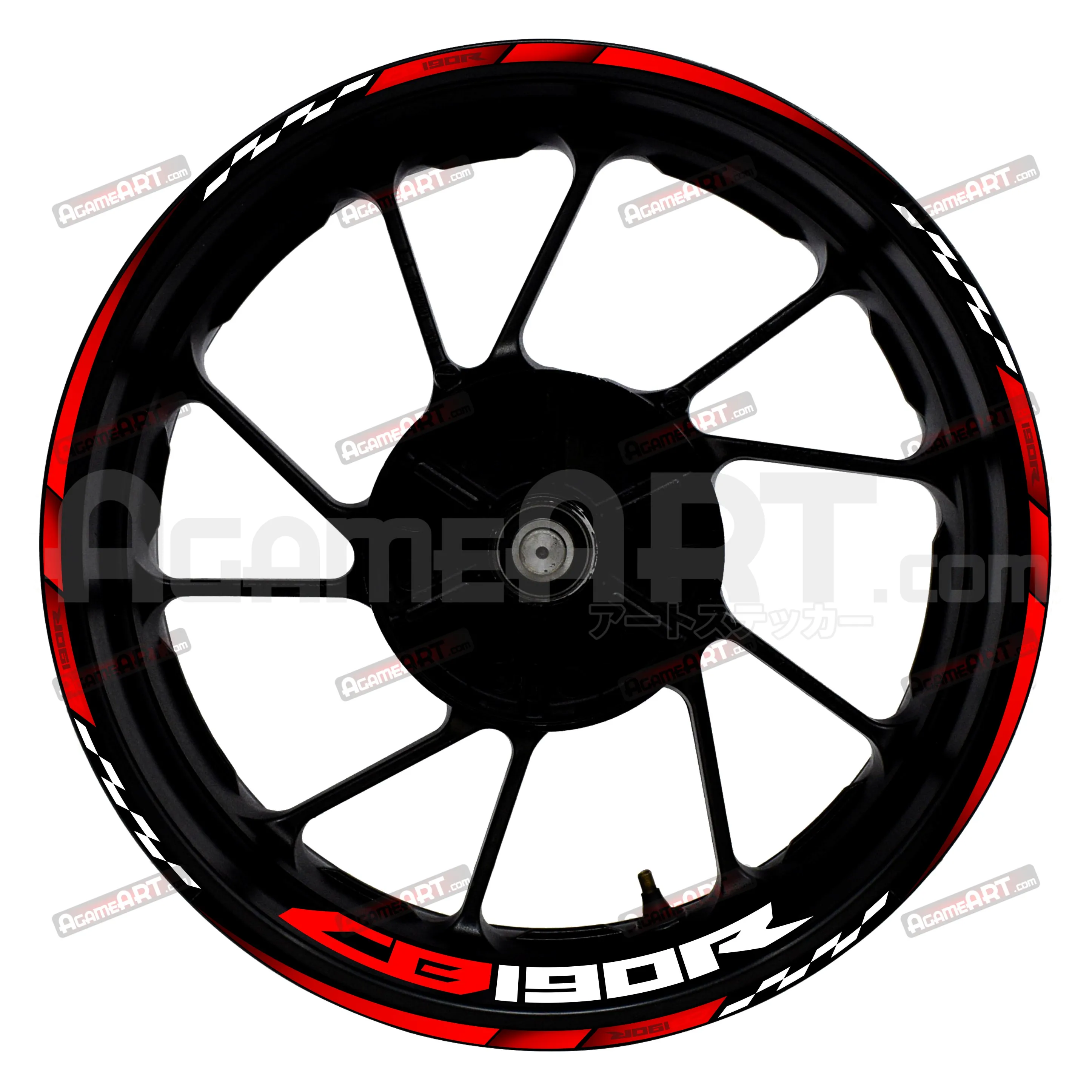 Motocycle Wheel Stickers for HONDA CB190R 17-inch Front and Rear Waterproof Reflective Stickers Wheel Decorative Stickers