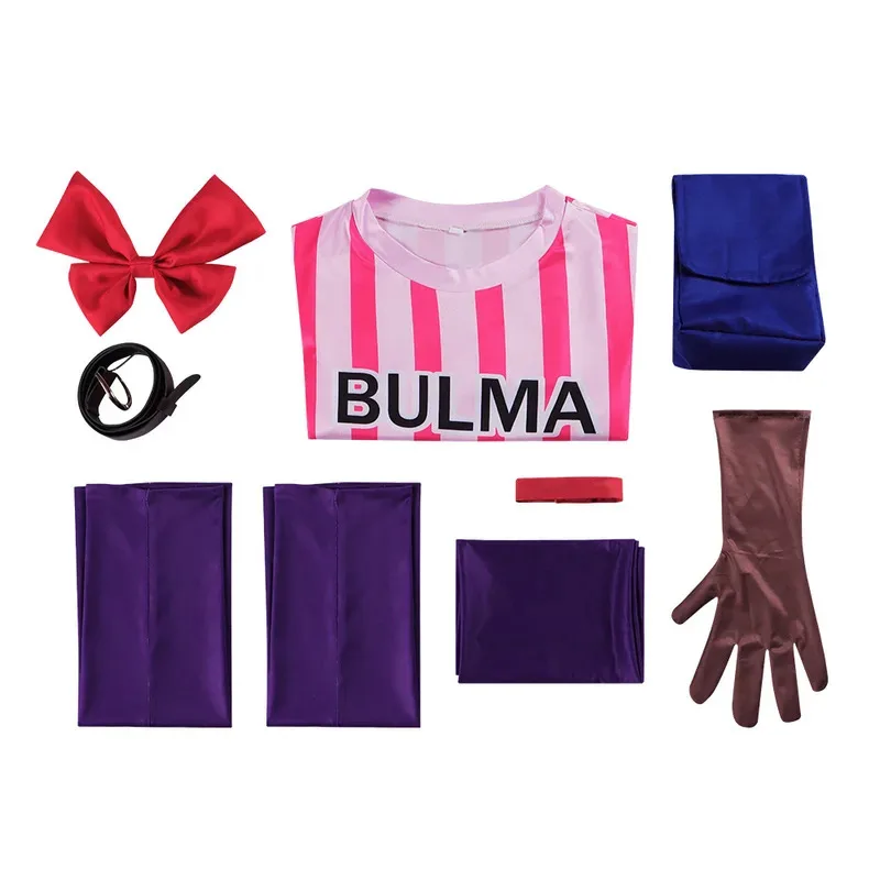 Costume cosplay Bulma JP Abiti animali Giochi di ruolo di Halloween Vestito da festa di carnevale Spettacolo teatrale per donna om [8
