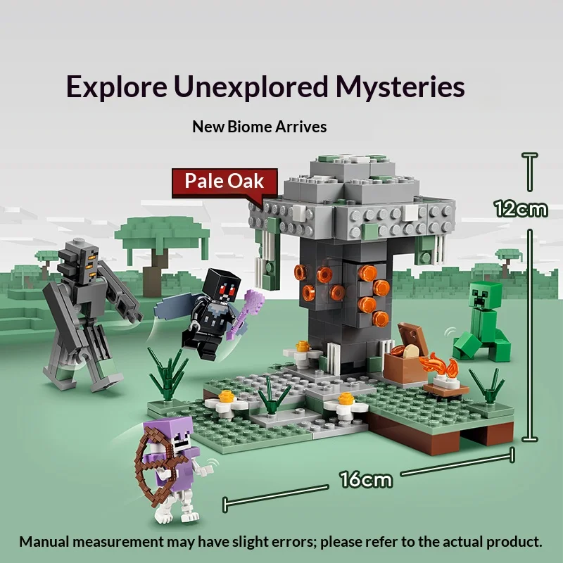 

LEGO Compatible Minecraft My World LG-21586 Pale Garden Building Kit, Creative Assembly Blocks, Best Gift for Kids & Collectors