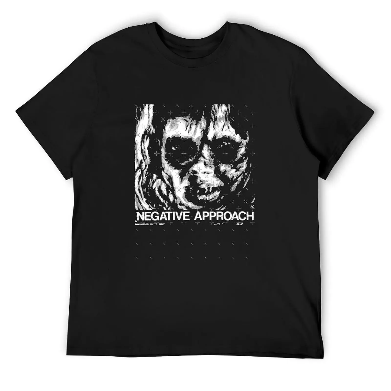 Negative approach T-Shirt graphic tee shirt custom t shirt blacks oversized t shirt Men's t-shirts