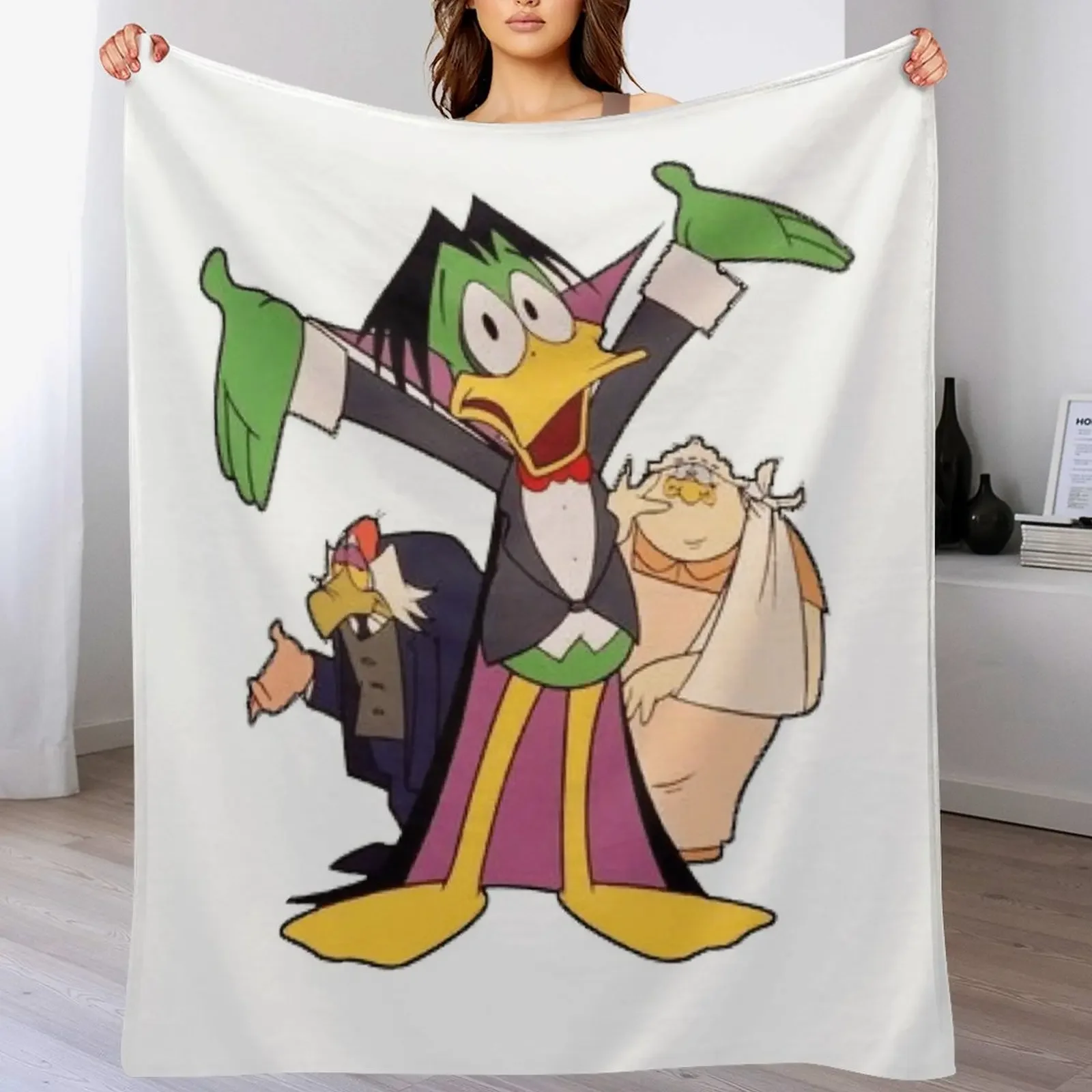 

Count Duckula Throw Blanket for winter Retros Hairy Blankets