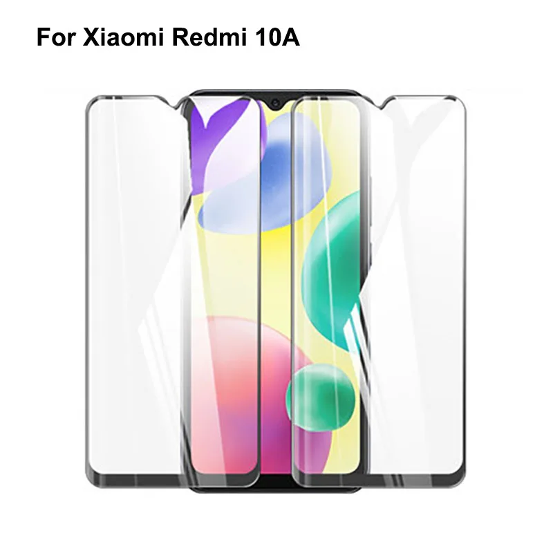 

Черная ультратонкая защита экрана, закаленное стекло для Xiao mi Redmi 10 A, полноэкранная защита для Xiaomi Redmi 10A, 5 шт.