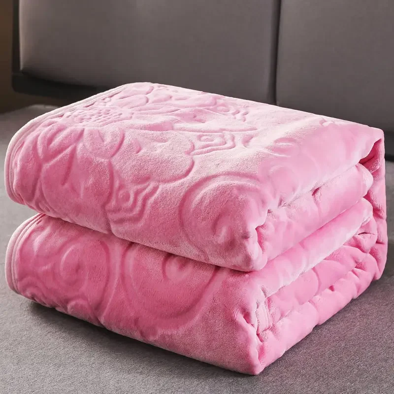 Soft Warm Solid Velvet Blanket Autumn Winter Warm Couch Bed Throw Blankets Home Decor Sofa Cover Bedding Bedspread Blanket