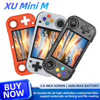 XU MINI M Handheld Retro Game Console 2.8'' Screen 2600mAh Battery Linux OS MINIM Emulator Video Player Portable Console Gift