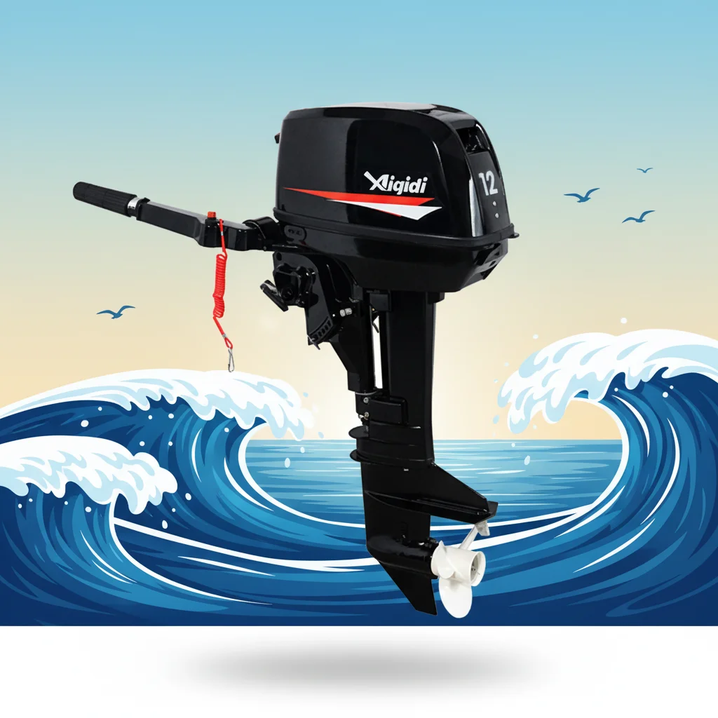 Wholesale New Product 169cc  Boat Engines 12hp 2 Stroke Air Cooled Outboard Motor T12