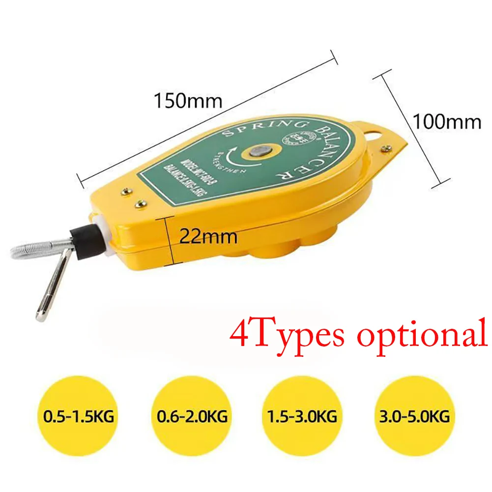 0.5-5KG Retractable Spring Balancer Screwdriver Hanging Torque Wrench Hanger Steel Wire Rope Measuring Tool Holder
