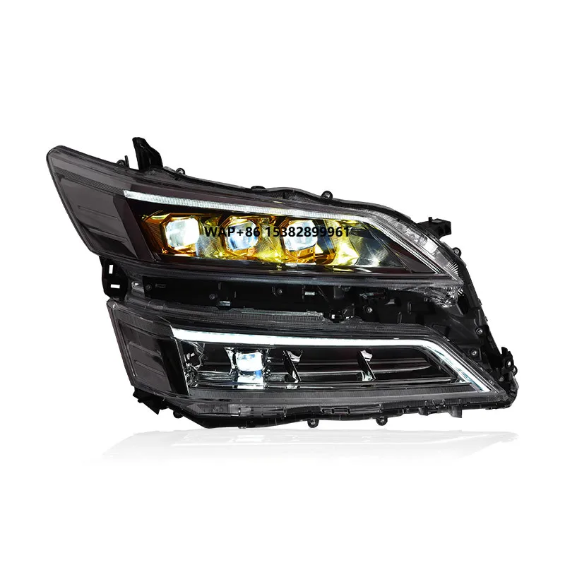 Headlight Assembly for Vellfire 2019-2020 DRL Turn Signal Low LED High Beam Lens