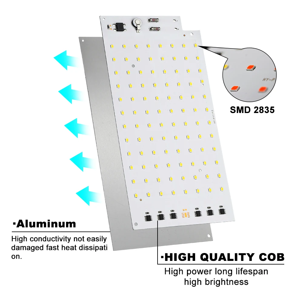 2pcs/lot 100W LED Flood Light Chip SMD 2835 Outdoor Floodlight AC 220V-240V For LED Street Lamp Landscape Lighting