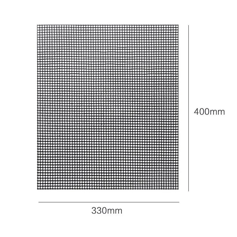 JJYY outdoor bbq grilling net grilling grid mat Teflon non-stick high temperature resistant grilling grid mat barbecue mat