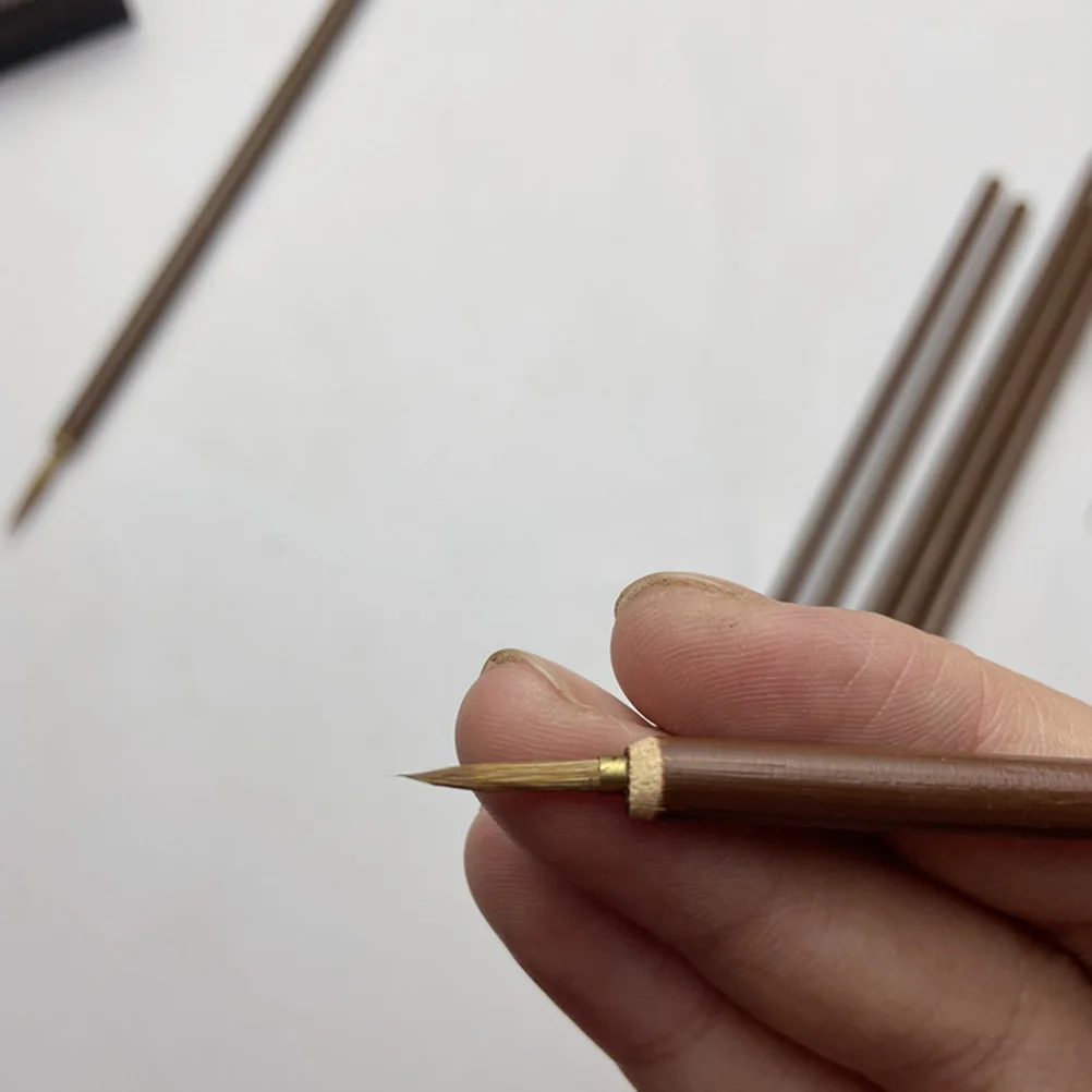 

6Pcs Line Drawing Pens Durable Fine Detail Painting Brush Set Ergonomic Handle for Sketching Watercolor Oil Painting Art