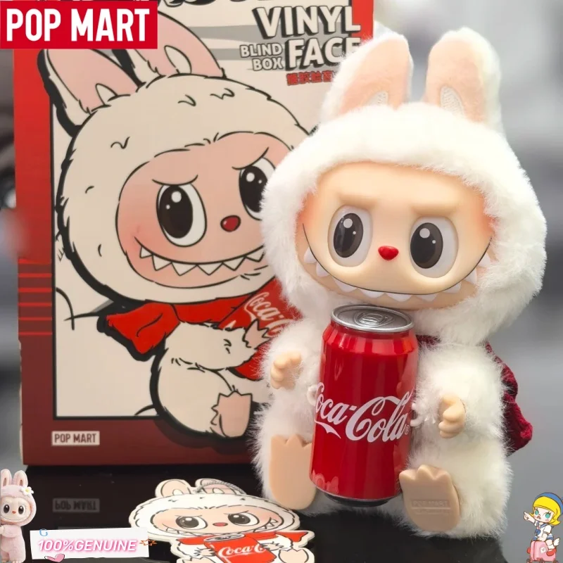 

Оригинальная серия POPMART Labubu The Monsters Cola Vinyl: Слепая коробка, тканевый кулон, аниме-фигурка, игрушка-сюрприз, рождественский подарок для девочек