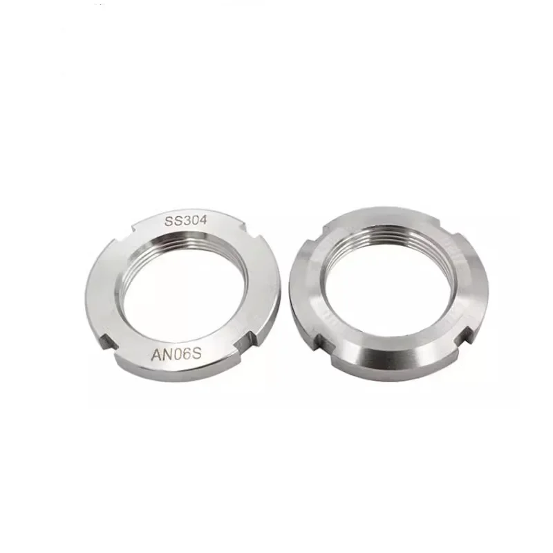 304 stainless steel round nut DIN981 slotted bearing locking precision round nut M10M12M15M17M35M95M105M160