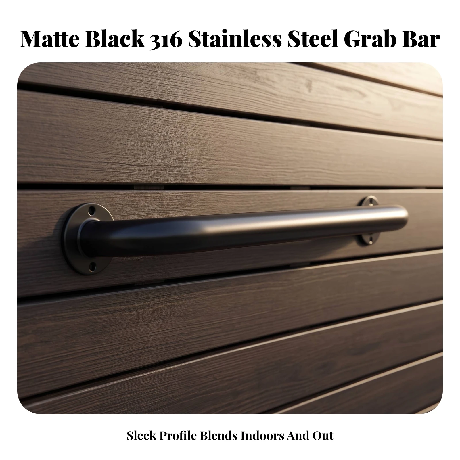 Wall Grab Bar Rustproof Safety Grab Bar Hardware Easy to Install for Elderly, Bathroom, Bathtub