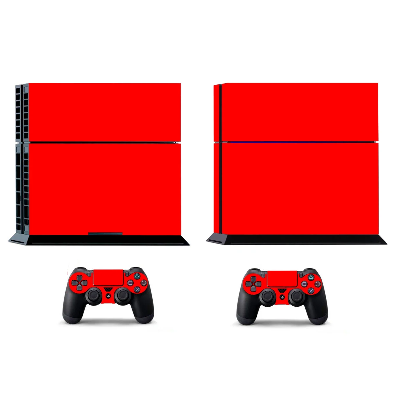 10 Pure Clean Solid Colors Vinyl Skin Sticker for Sony PS4 PlayStation 4 and 2 controller Skins Stickers