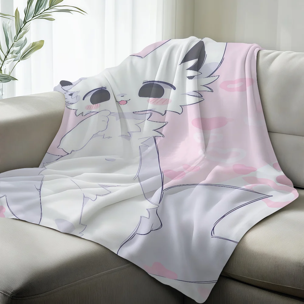 B-Boykisser Silly Cat Cute Blanket Suitable For Sofas Beds Offices Cars Outdoor Travel An Ideal Gift For Friends Family