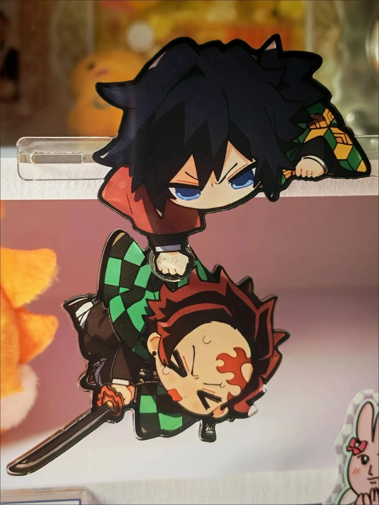 Anime Peripheral Figure Standing Sign Acrylic Kamado Tanjirou Tomioka Giyuu Stand Model Funny Desktop Decoration Cosplay Props image 4