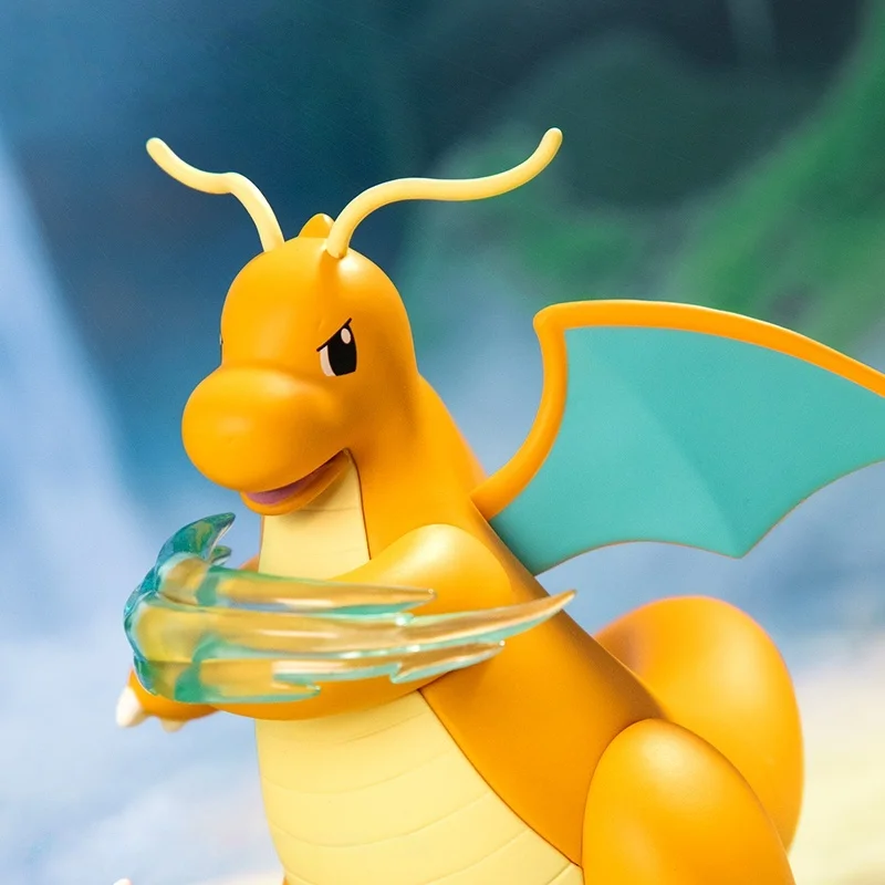 Pokemon Cute Dragonite Mew Dolls Genuine Anime Action Figures Collect Model Ornaments Toy Birthday Gifts
