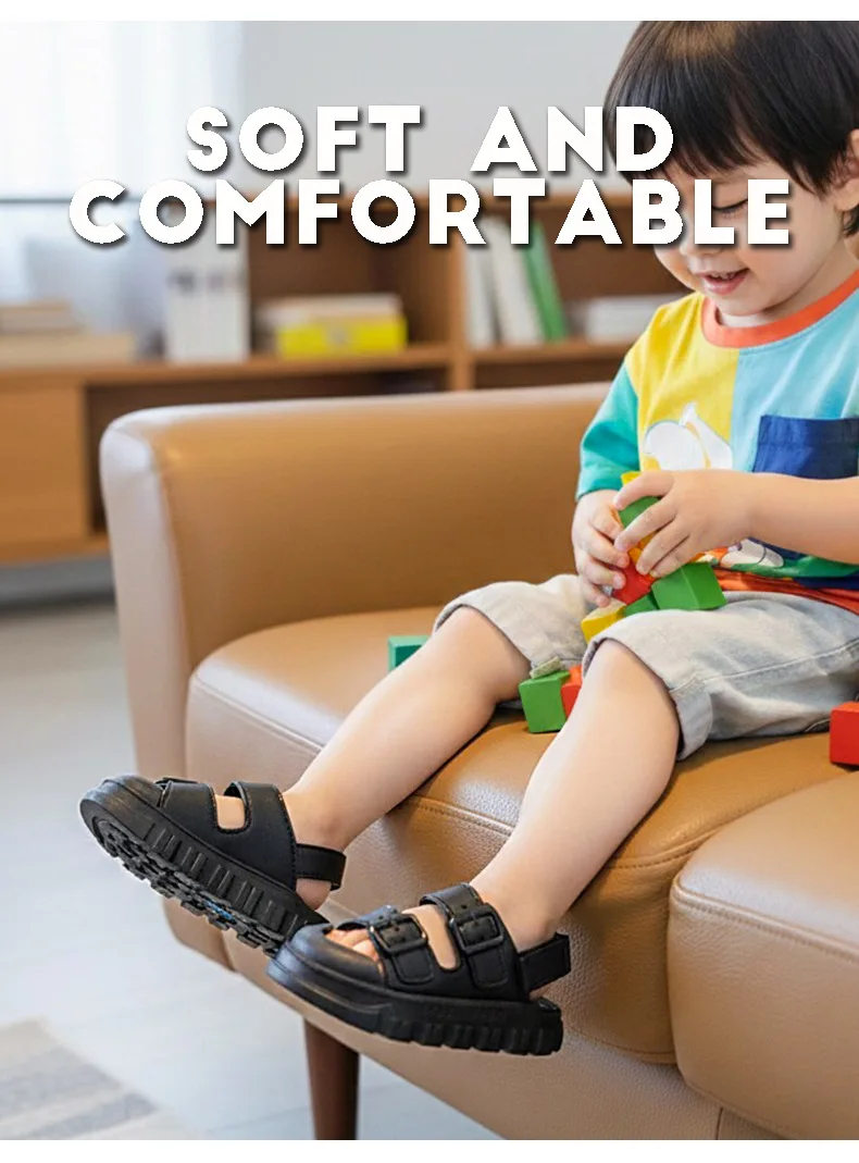 2026 Kinder Sandalen Jungen Mädchen Strandschuhe Weiche Leichte Geschlossene Outdoor-Sandalen für Kleinkinder Babyschuhe Sommer – Detail 3