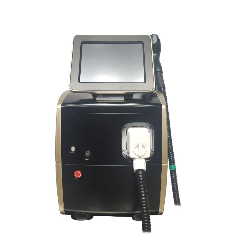 High-efficiency hair removal instrument using 755nm + 808nm + 1064nm laser freezing technology