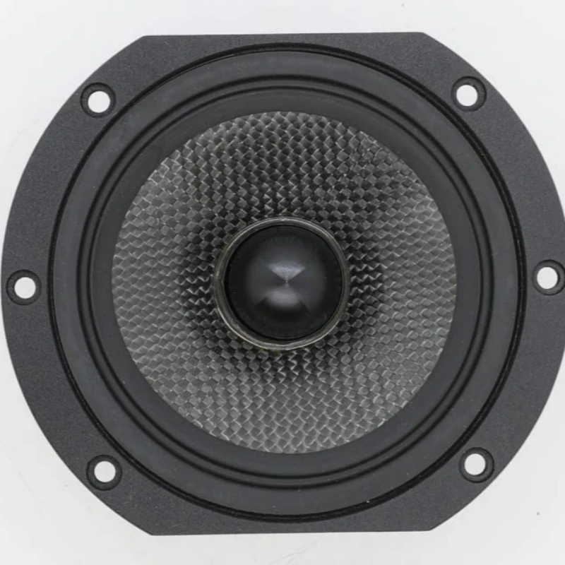 

SOTAMIA 1pcs 4.5 Inch Mid Woofer 4 Ohm 30W Aluminum Frame Carbon Fiber Basin Speaker Household Bookshelf Box Accessories