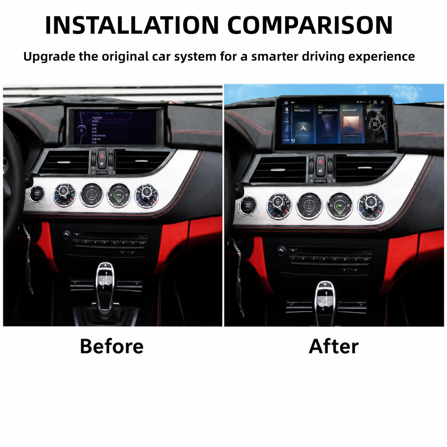 10.25 Inch Android Car Navigation For BMW Z4 E89 2013-2017 NBT Touch Screen Carplay Android Auto GPS Bluetooth WiFi