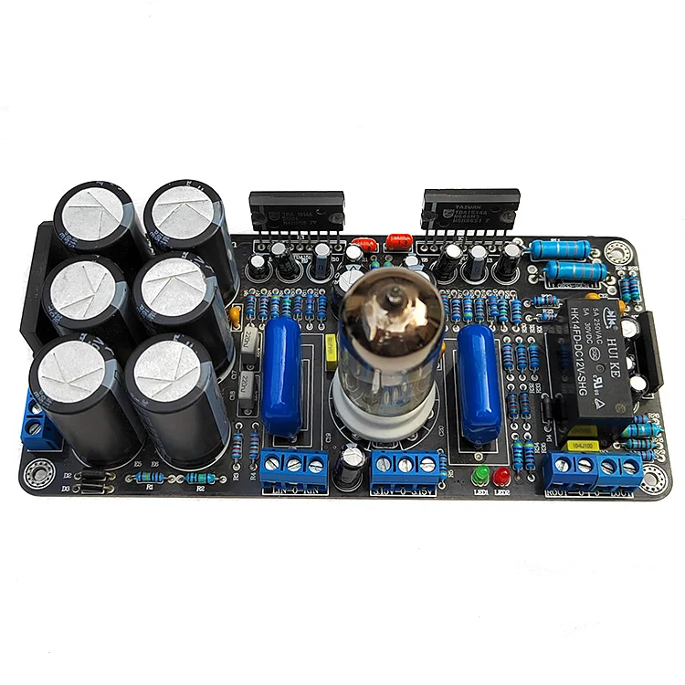 

TDA1514+5670 6N3 electronic tube buffer amplifier board fever front and back stones 40WX2