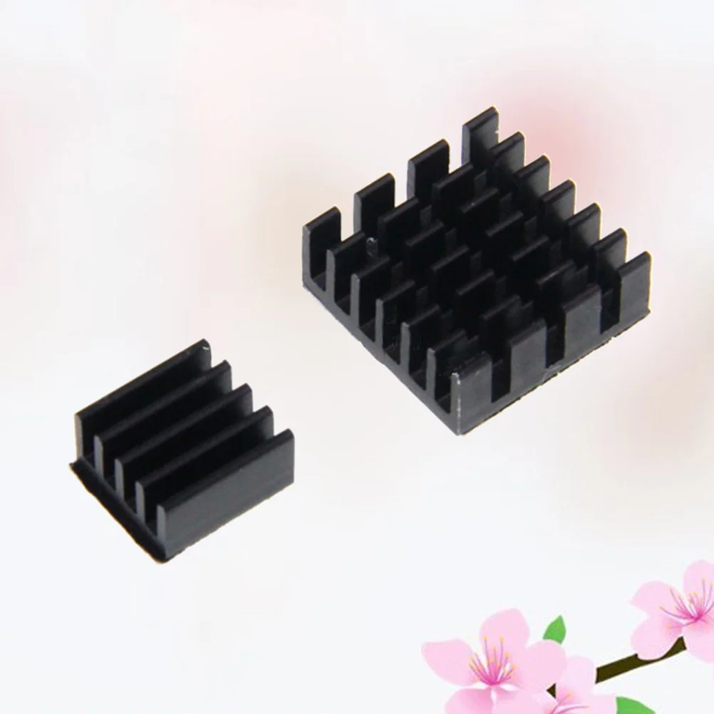 

2pcs Aluminum Heat Sink For Pcb Cooling Block With Thermal Adhesive Tape Radiator For Electronics Cooling
