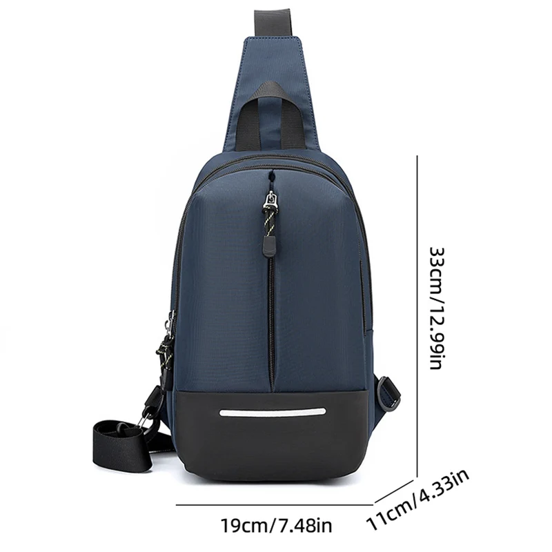 Men Waist Packs Chest Bags with Phone Pocket Multi-Pocket Work Sling Pouch Large Capacity Messenger Bag Stylish Shoulder Daypack