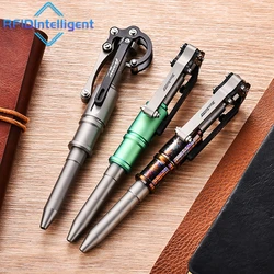 Creative Titanium Alloy Tactical Pen Self-Defense Security Protection EDC Tools Emergency Glass Breaker Decompression Toys