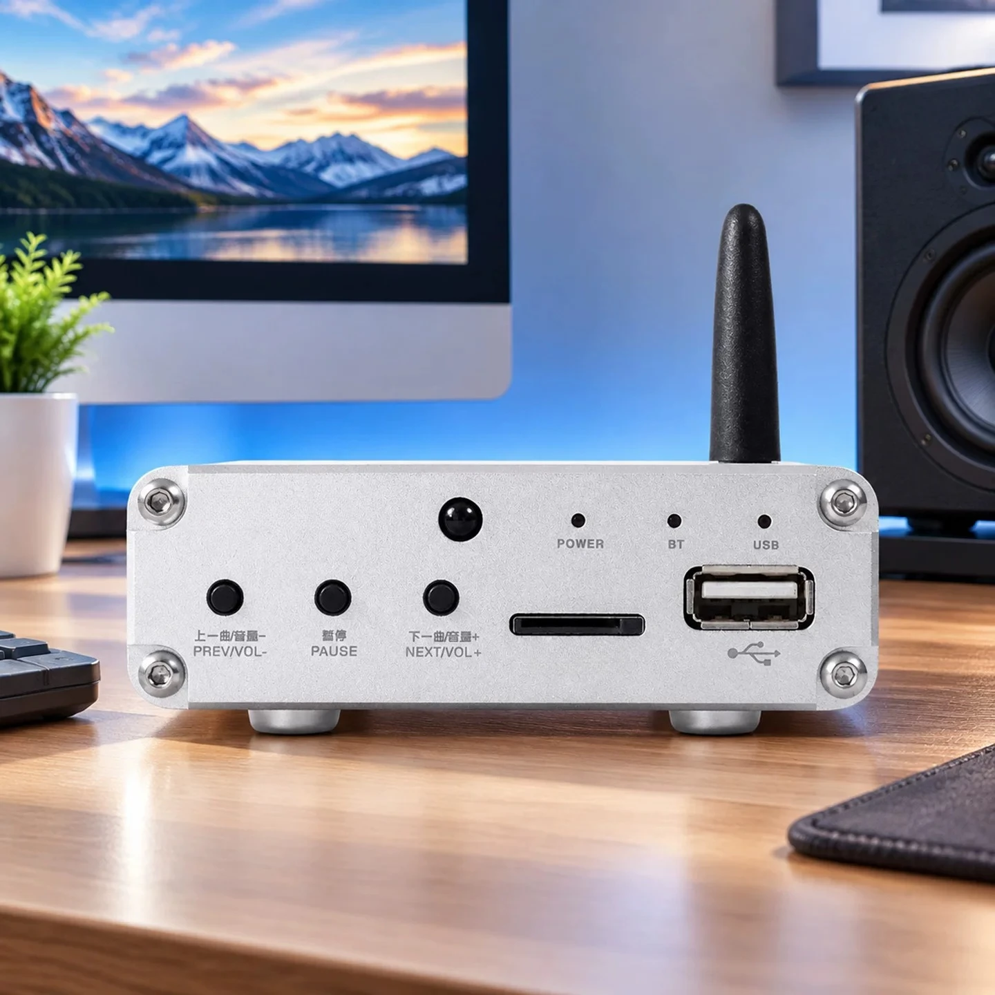 DVP10A ES9018 Decoder Bluetooth 5.3 Audio Receiver HiFi Lossless Digital Player USB TF Card DAC