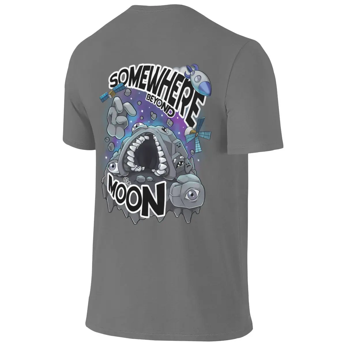Mewgenics Man In The Moon Skin-Friendly Reversible T-shirt Business Casual Clean Surface T-shirt