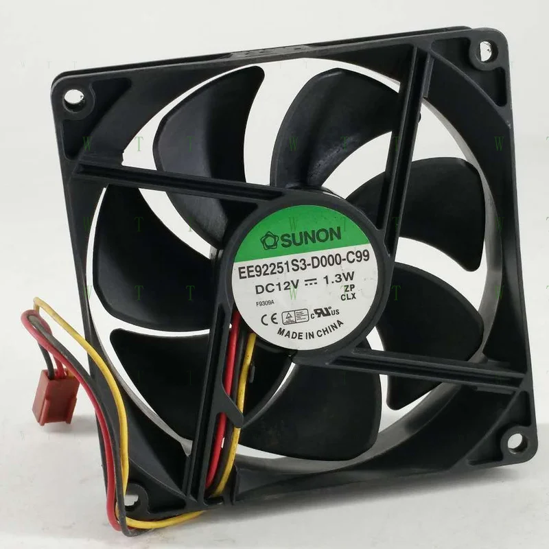 H 1 PCS   for  SUNON  Fan  EE92251S3-D000-C99  DC 12V 1.3W 9cm 9225 3 PIN cooling fan