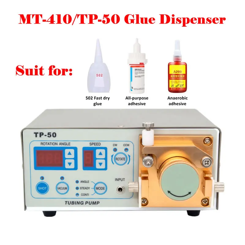 Original Manual Peristaltic Automatic Glue Dispenser Glue Dropper Solder Paste Liquid Controller Fluid Dispenser Tools Machine