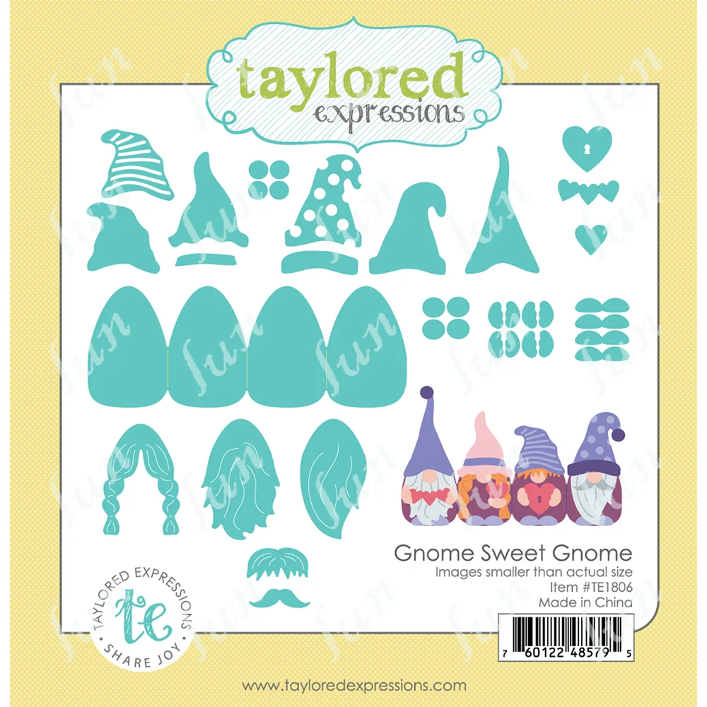 

Gnome Sweet Metal Cut Die Set Cutting Dies Scrapbooking New Arrival 2023 Album Embossing Template Stencil for Painting Molds