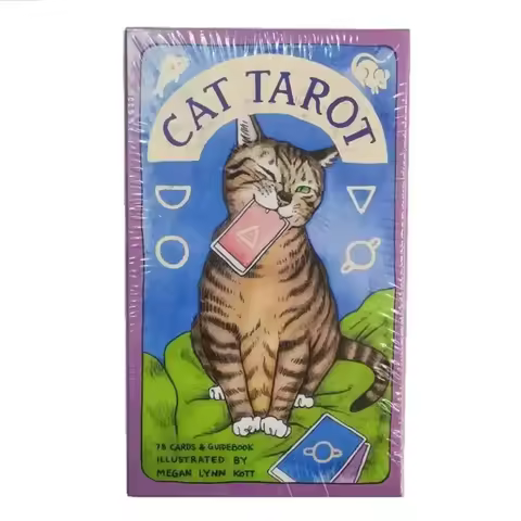 78Pcs Cat Tarot Deck Cute Kitten Series Russian Version Board Games Divination Tarot Cards