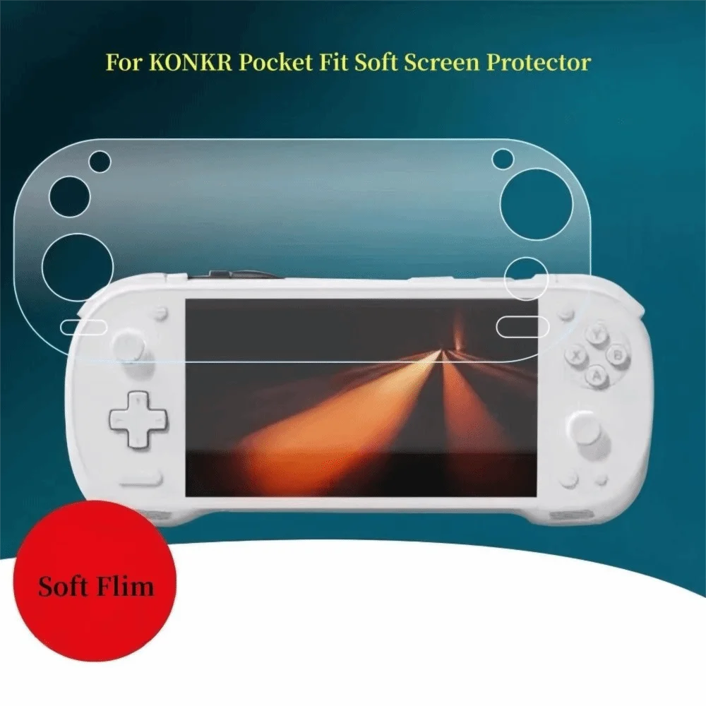 New HD Screen Protector PET Full Screen Protective Film Anti Scratch Soft Film for Ayaneo KONKR Pocket Fit Game Console